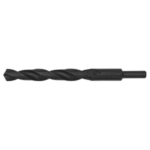 The Sealey Blacksmith Bit - Ø13 x 150mm - BSB13.0 features a black oxide finish, cylindrical shank, and spiral grooves.