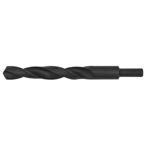 Close-up image of the Sealey Blacksmith Bit - Ø20.5 x 200mm (BSB20.5), a black twist drill bit with a straight shank and black oxide finish, commonly used for drilling holes in various materials.