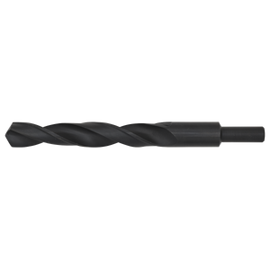 Close-up image of the Sealey Blacksmith Bit - Ø20.5 x 200mm (BSB20.5), a black twist drill bit with a straight shank and black oxide finish, commonly used for drilling holes in various materials.