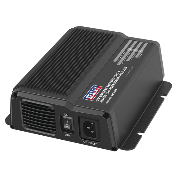 12V Battery Support Unit & Smart Charger/Maintainer 25A - SE-BSCU25A