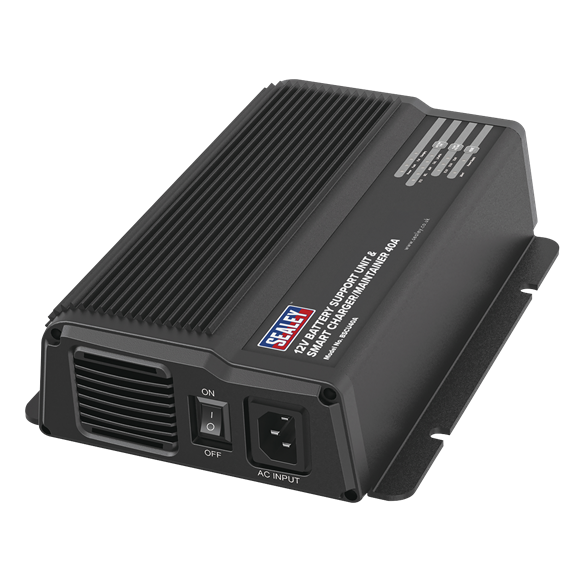 12V Battery Support Unit & Smart Charger/Maintainer 40A - SE-BSCU40A