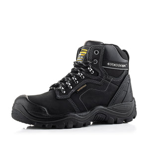 Buckler Buckshot Safety Boots – Black Waterproof Steel Toe Work Boots | BSH009BK