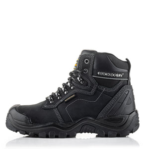 Buckler Buckshot Safety Boots – Black Waterproof Steel Toe Work Boots | BSH009BK