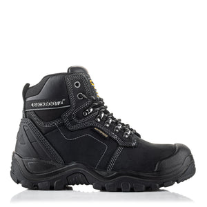 Buckler Buckshot Safety Boots – Black Waterproof Steel Toe Work Boots | BSH009BK