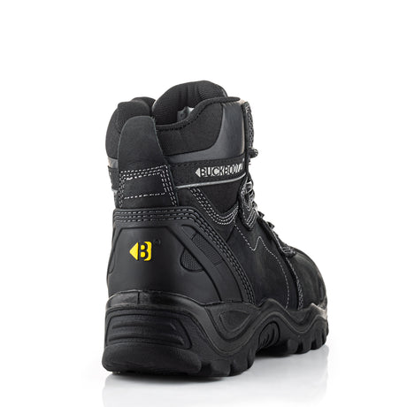 Buckler Buckshot Safety Boots – Black Waterproof Steel Toe Work Boots | BSH009BK