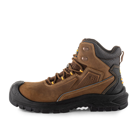 Buckbootz Buckshot BSH016 BR S7S Waterproof Safety Boots – Dark Brown