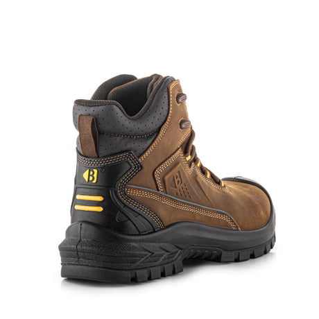 Buckbootz Buckshot BSH016 BR S7S Waterproof Safety Boots – Dark Brown