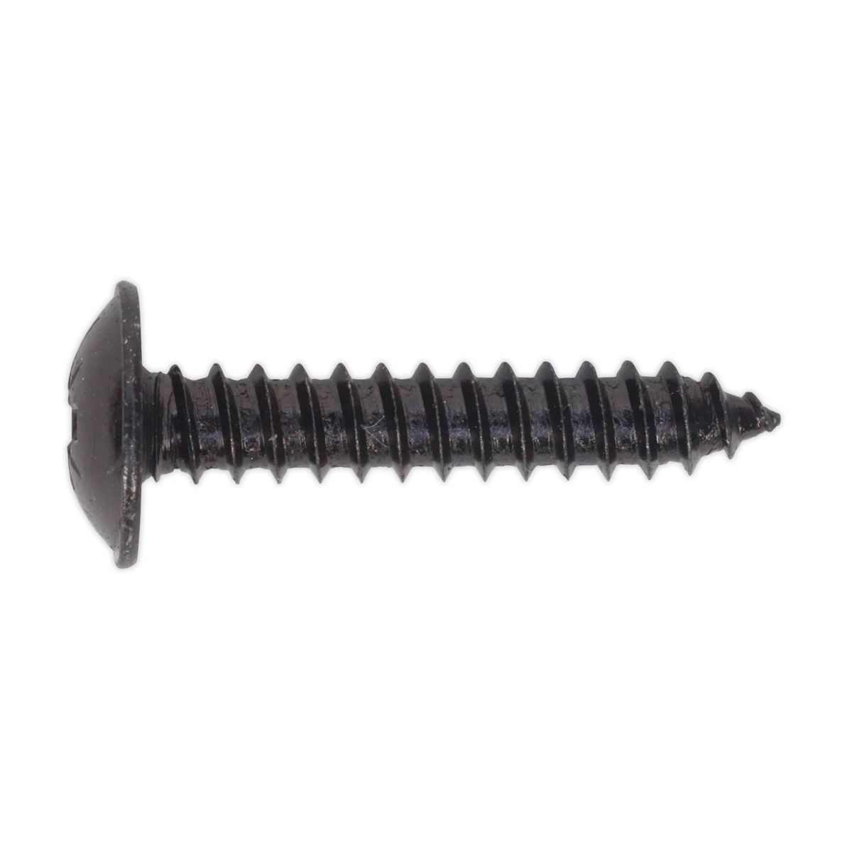 Self-Tapping Screw 4.8 x 25mm Flanged Head Black Pozi Pack of 100 - BST4825 - Farming Parts