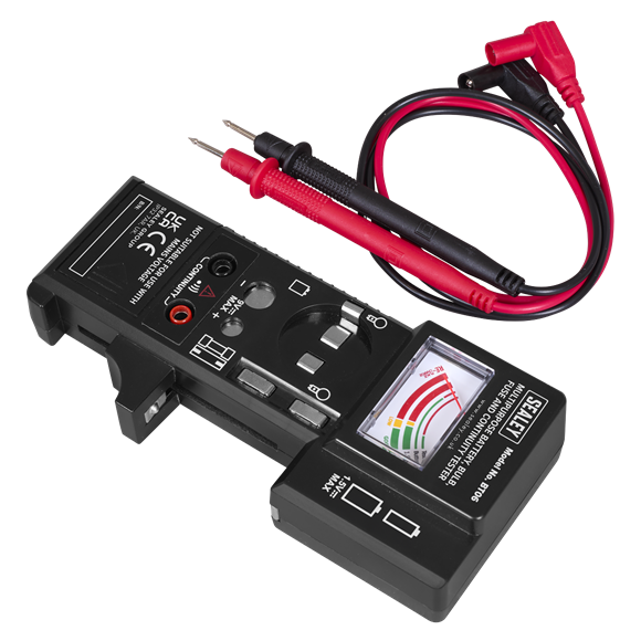 Multipurpose Battery, Bulb, Fuse & Continuity Tester - SE-BT06