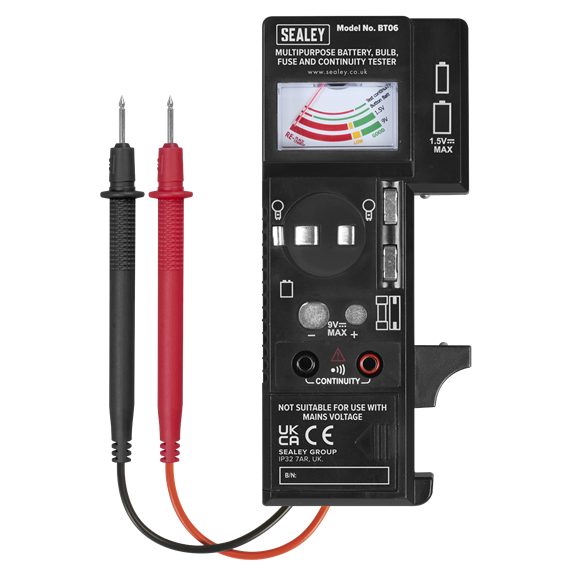Multipurpose Battery, Bulb, Fuse & Continuity Tester - SE-BT06