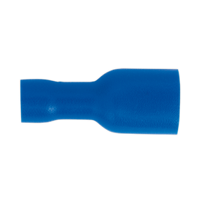 Fully Insulated Terminal 6.3mm Female Blue Pack of 100 - BT16 - Farming Parts