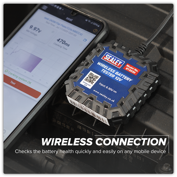 Sealey Wireless Battery Tester 12V SE BT2030