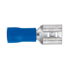 Push-On Terminal 6.3mm Female Blue Pack of 100 - BT20 - Farming Parts