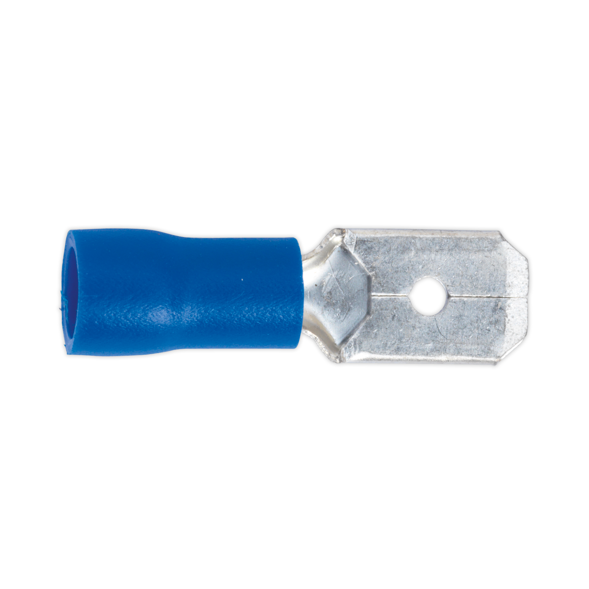 Push-On Terminal 6.3mm Male Blue Pack of 100 - BT21 - Farming Parts
