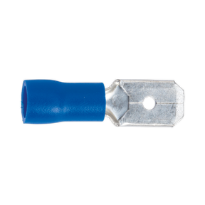 Push-On Terminal 6.3mm Male Blue Pack of 100 - BT21 - Farming Parts