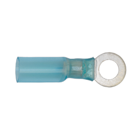 Heat Shrink Ring Terminal Ø6.4mm Blue Pack of 25 - BTSR2564 - Farming Parts