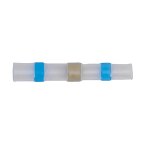 Heat Shrink Butt Connector Solder Terminal 16-14 AWG Blue Pack of 25 - BTSSB25 - Farming Parts