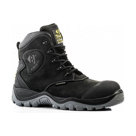 *STOCK CLEARANCE* - UK Size 8, 9 & 11 - Buckler Safety Boots Waterproof Black – BSH012BK | Durable & Lightweight Protection