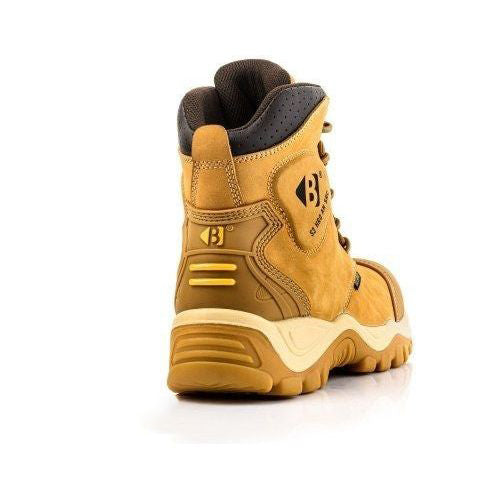 *SPECIAL PRICE* - Buckler BSH012HY Waterproof Safety Boots | S3 SRC, Honey Leather