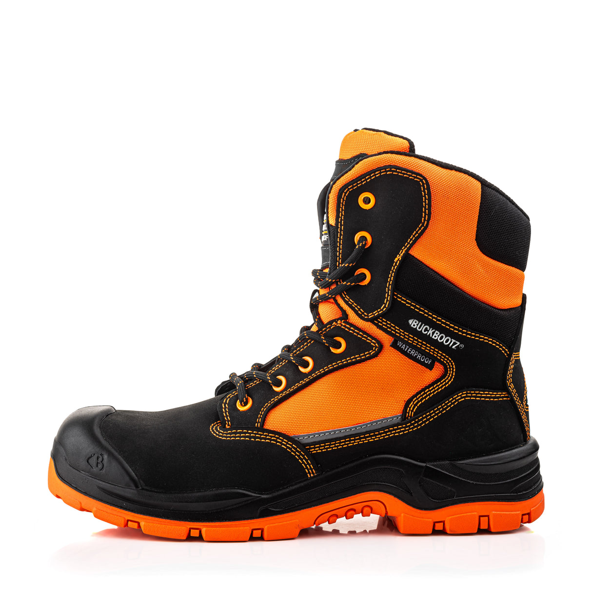 Buckler Safety Lace/Zip Boot – BVIZ1/OR | Hi-Vis, Waterproof & Slip-Resistant