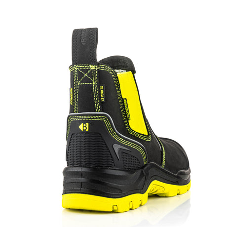 *SPECIAL PRICE* - Buckler Safety Dealer Boot – Hi-Viz Yellow Waterproof Work Boots | BVIZ3YL