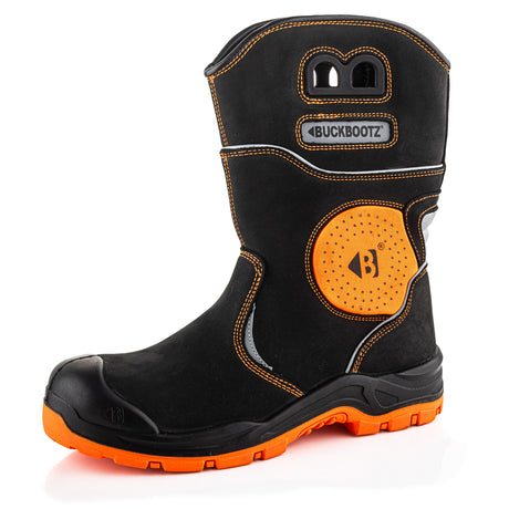 Buckbootz BVIZ5 Hi-Vis Waterproof Safety Rigger Boots S7S