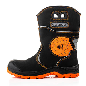 Buckbootz BVIZ5 Hi-Vis Waterproof Safety Rigger Boots S7S