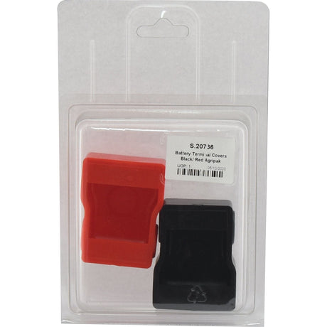 Battery Terminal Covers Black/ Red Agripak
 - S.20736 - Farming Parts