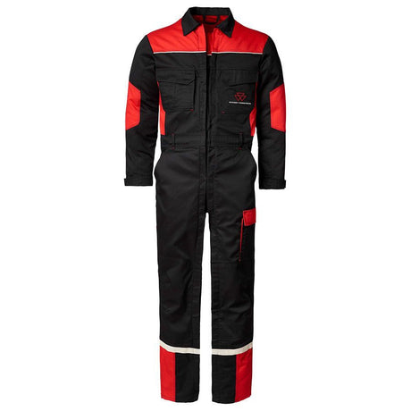 Massey Ferguson - Black & Red Overalls Double Zip - X993452205 - Farming Parts