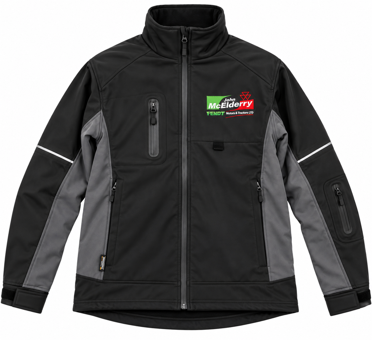 Farming Parts TuffStuff Stanton Softshell Jacket – Black & Grey – 252