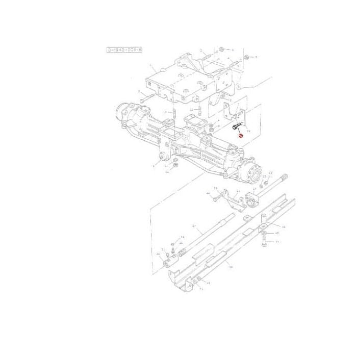 Bolt 5/8x13/8 UNC - 354281X1 - Massey Tractor Parts