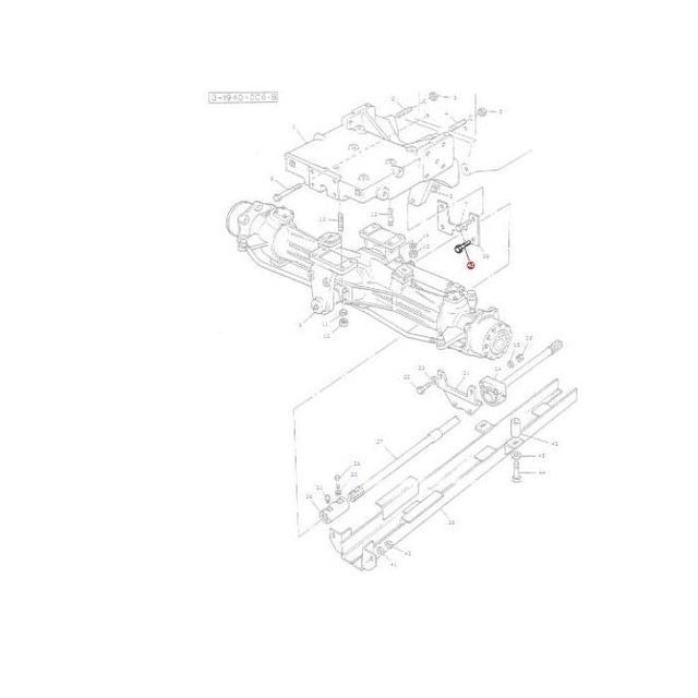 Bolt 5/8x13/8 UNC - 354281X1 - Massey Tractor Parts