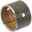 The Sparex Bush - S.3405 is a cylindrical bronze bushing encased in an outer steel shell, designed with two holes and a split feature for easy installation. Manufactured with precision, it is ideal for applications demanding durable and reliable performance.