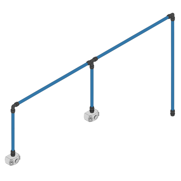 John Guest® 12m 2-Drop Air Supply System Kit 15mm - SE-CASKIT215