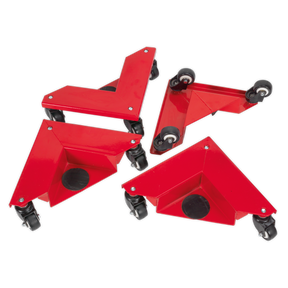 Corner Transport Dollies Set of 4 - 150kg Capacity - CM4 - Farming Parts