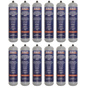 Gas Cylinder Disposable Carbon Dioxide 390g - Box of 12 - CO2/100/12 - Farming Parts