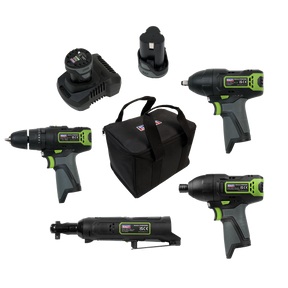 4 x 10.8V SV10.8 Series Cordless Combo Kit - 2 Batteries - CP108VCOMBO2 - Farming Parts