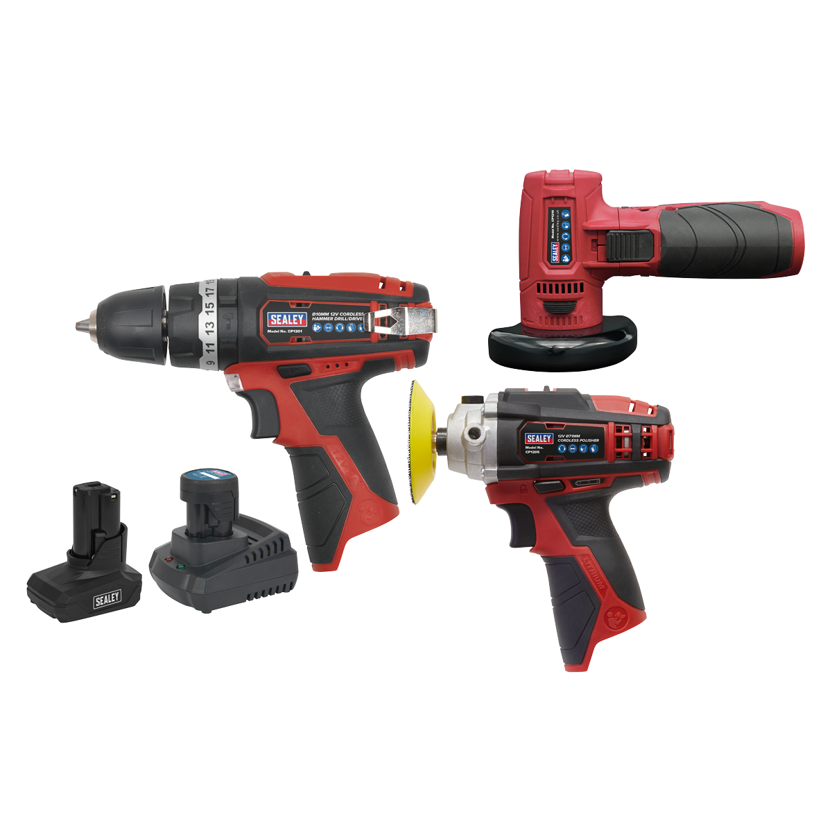 3 x 12V SV12 Series Cordless Power Tool Combo Kit - CP1200COMBO7 - Farming Parts