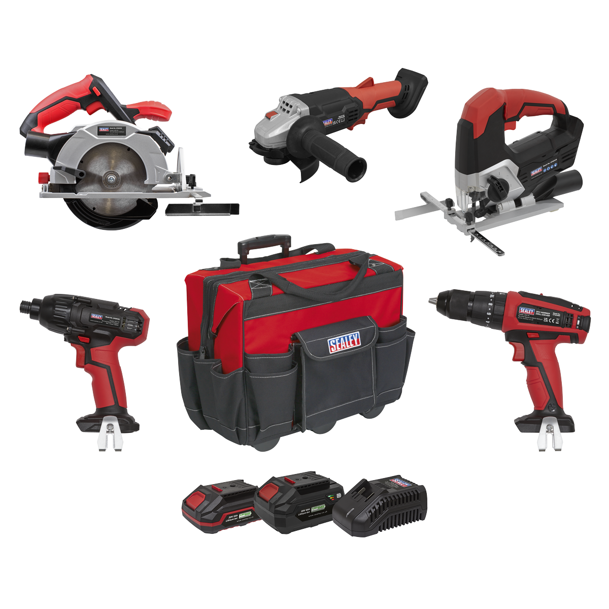 5 x 20V SV20 Series Cordless 5 Tool Combo Kit - 2 Batteries - CP20VCOMBO13 - Farming Parts