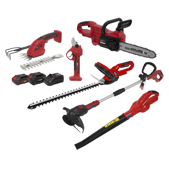 Sealey 6 x 20V SV20 Series Garden Maintenance Combo Kit 2 CP20VCOMBO15