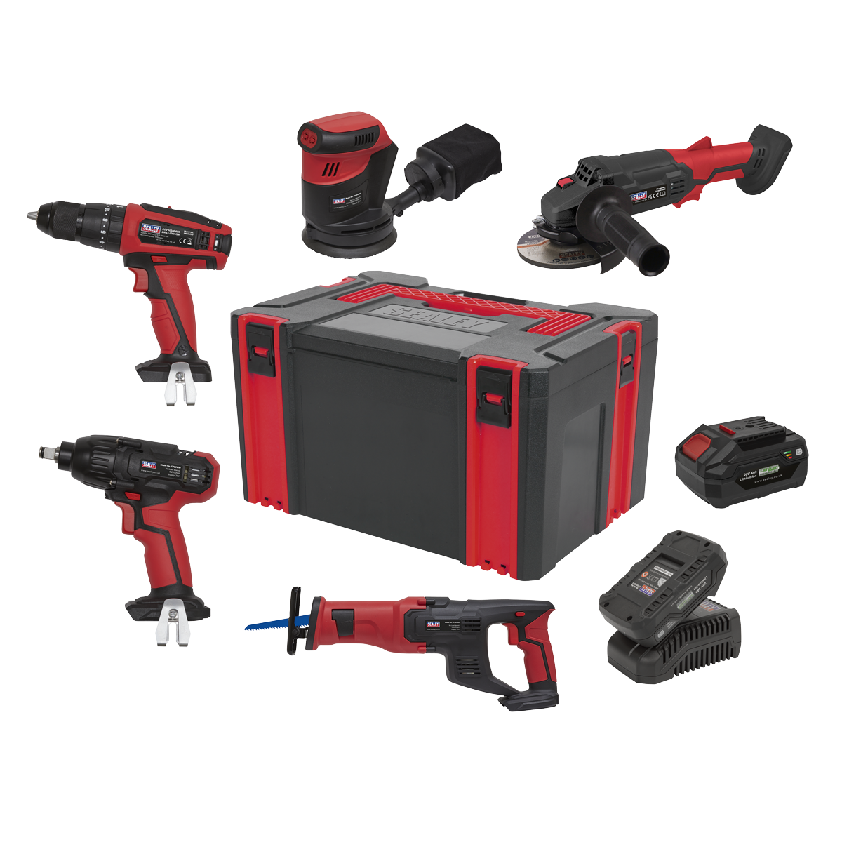 5 x 20V SV20 Series Cordless Tool Combo - 2 Batteries - CP20VCOMBO2 - Farming Parts