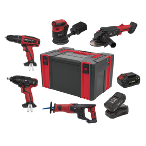 5 x 20V SV20 Series Cordless Tool Combo - 2 Batteries - CP20VCOMBO2 - Farming Parts