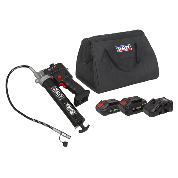 Sealey | SV20 Series Cordless Grease Gun 20V - 2 Batteries - CP20VGRGKIT