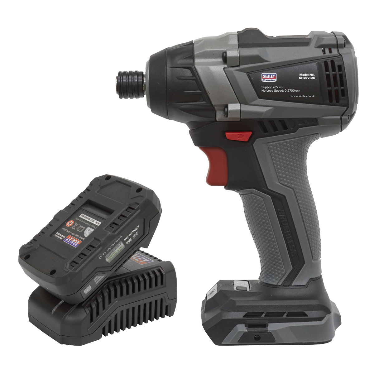 Brushless Impact Driver Kit 1/4" Hex 20V 2Ah SV20 Series - CP20VIDXKIT1 - Farming Parts