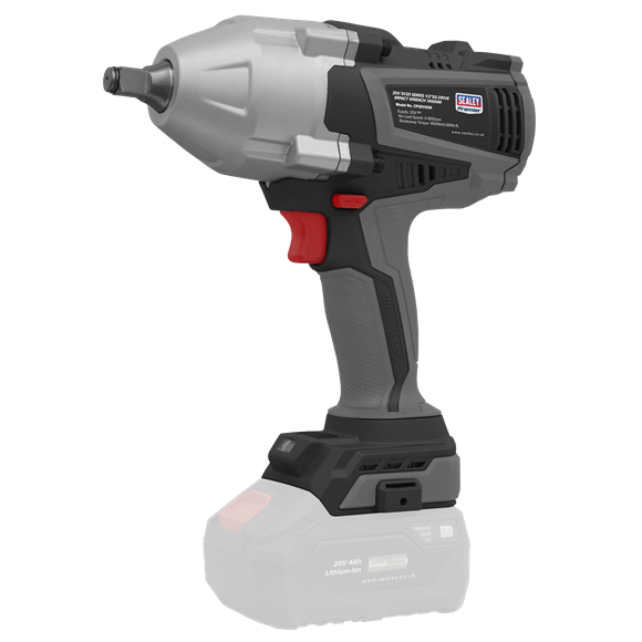 Sealey | Premier SV20 Series 1/2"Sq Drive Brushless Cordless Impact Wrench 20V - Body Only - CP20VXIW