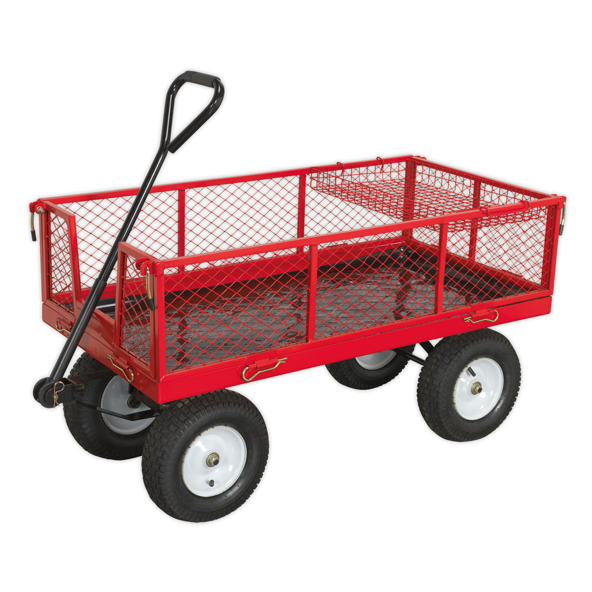 Platform Truck with Sides Pneumatic Tyres 450kg Capacity - CST806 - Farming Parts