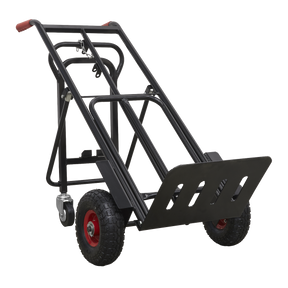 Heavy-Duty 3-in-1 Sack Truck with PU Tyres 300kg Capacity - CST989HD - Farming Parts