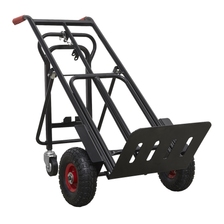 Heavy-Duty 3-in-1 Sack Truck with PU Tyres 300kg Capacity - CST989HD - Farming Parts