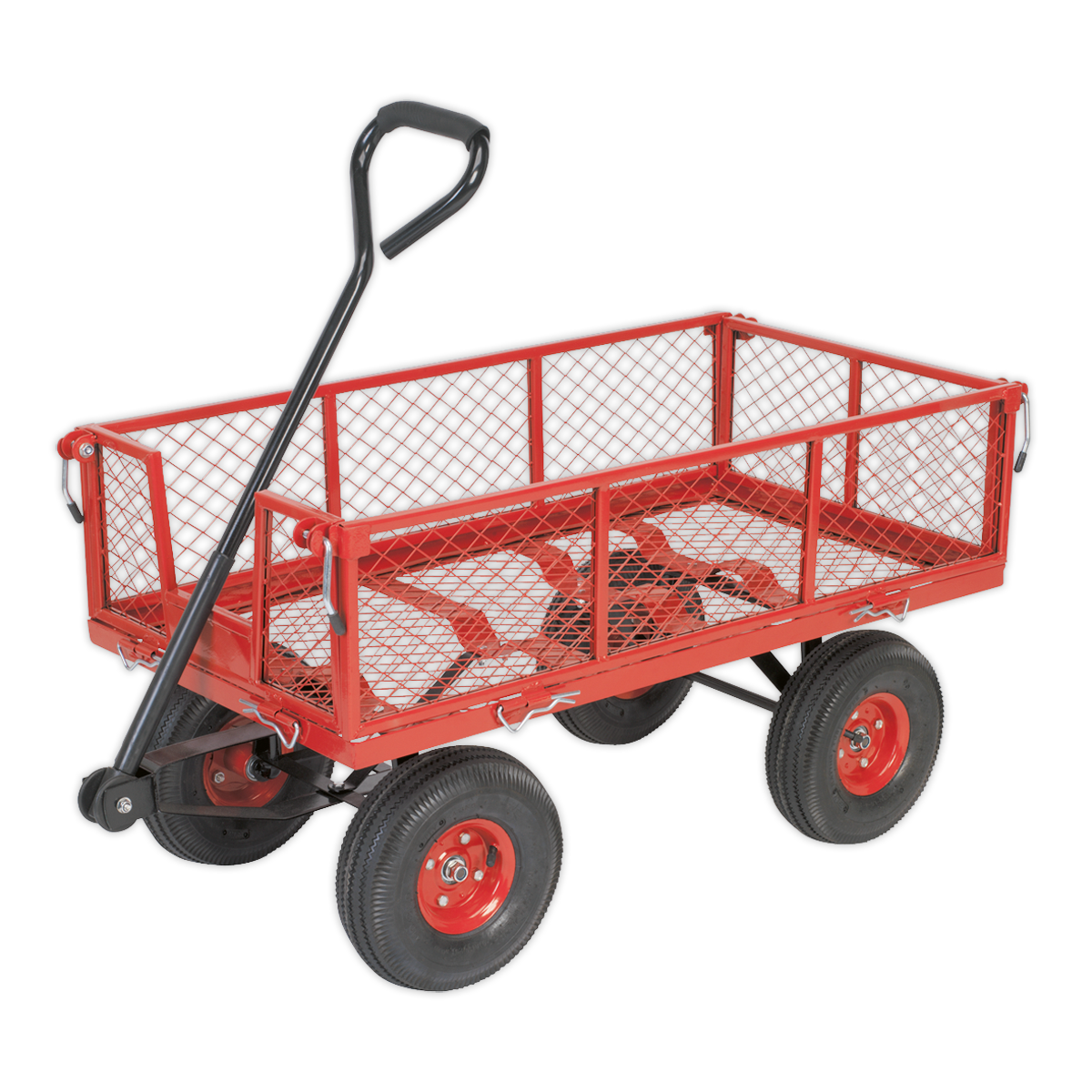 Platform Truck with Removable Sides Pneumatic Tyres 200kg Capacity - CST997 - Farming Parts