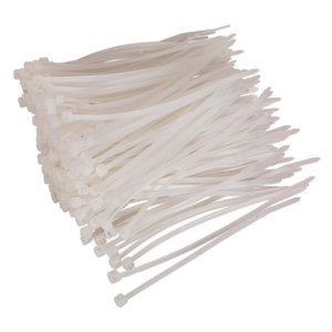 Cable Tie 100 x 2.5mm White Pack of 200 - CT10025P200W - Farming Parts